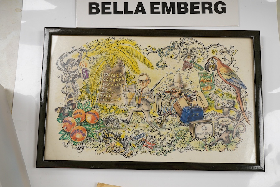 An archive of autographs and signed books relating to Bella Emberg, famed for her work on the Russ Abbot Show, and having originally come from her estate, comprising signatures of mainly television stars of the 1970s, 80